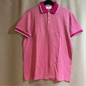 Christian Lacroix Pima Cotton Polo Shirt - Pink Marled - Men's Size M Preppy